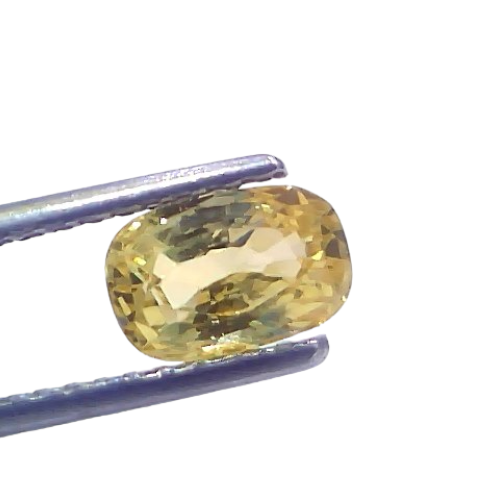 Ct Certified Unheated Untreated Natural Ceylon Yellow Sapphire